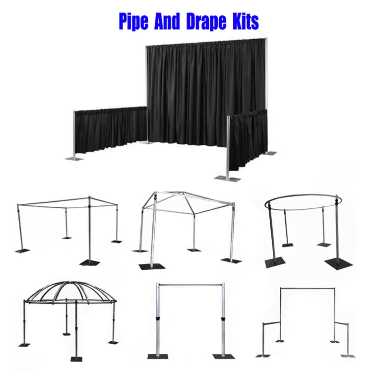 10ft Diameter Half Round Pipe And Drape System Half Circle Wedding