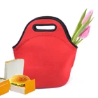 Wholesale Stock High Quality Custom Printed Cheap General Blank Red Neoprene Cooler Insulator Thermal Lunch Bag Box Case