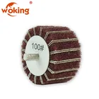 Non Woven Wooden Core Polishing Wheel Abrasive Nylon Flap Wheel Stainless Steel Groove Polishing Wheel