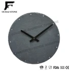 Commercial High Quality natural slate stone decorative wall clocks