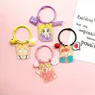 Fashion promotional items custom printed clear acrylic photo charm key chain, plastic keyring, custom acrylic keychain