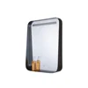Black Iron Paint Border Led Bathroom Mirror with Touch Switch