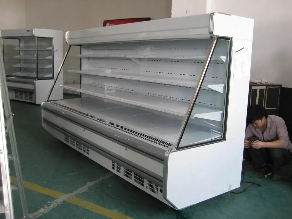 Supermarket Open Display Refrigerator For Vegetable,Produce,And Bottles Buy Vegetable Display