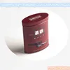 Ellipse tea tin box; oval chocolate cocoa tin can