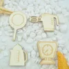 laser cut wood shapes for DIY Cooking theme die cut wood shapes made in China