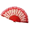 [i Am Your Fans] Sufficient Stock! Elegant Vintage Flower Rose Handheld Folding Hand Fan For Dance Drama Lady Fan New Lace Fans