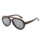 JH Stock Hot sale Anti UV 100% Protection Polarized Bamboo Frame Retro Sunglasses 2019