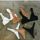 2019 Custom Private Label Ribbed high quality sexy girl bikini swimwear