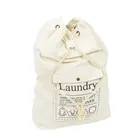 China Manufacturer Customize Wholesale Cotton Canvas Extra Large Drawstring Laundry Bag With Shoulder Strap