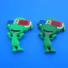 cute 3D frog wear glasses rubber pvc refrigerator magnet