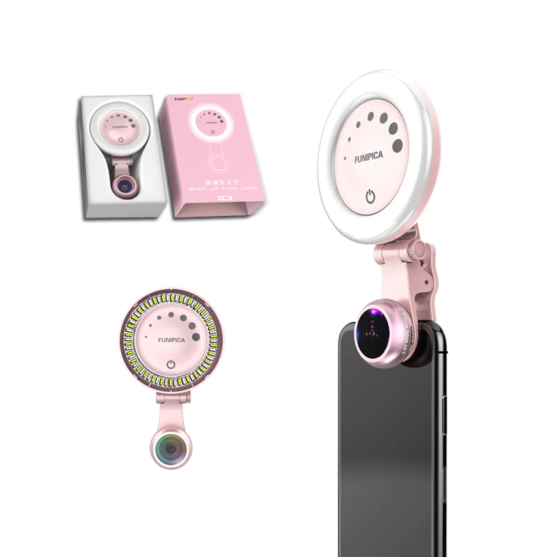 Commercio all'ingrosso 3 In 1 Selfie LED Lente Luce del Flash Con Carica USB - ANKUX Tech Co., Ltd