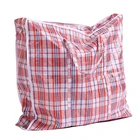 Wholesale cheap red white and blue storage luggage packing bag pp color waterproof woven bag