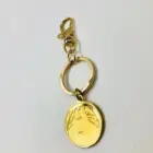 custom made cat pattern animal shaped golden plated zinc alloy promotional and gifts keychain