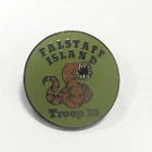 Round Dragon shaped black metal hard enamel badges with rubber posting