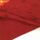 heavy weight 330gsm single jersey knit slub french terry 100 cotton fabric
