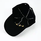 High Quality Unstructured Custom Fashion Mesh /Denim/Black Dad Cap Snapback hat