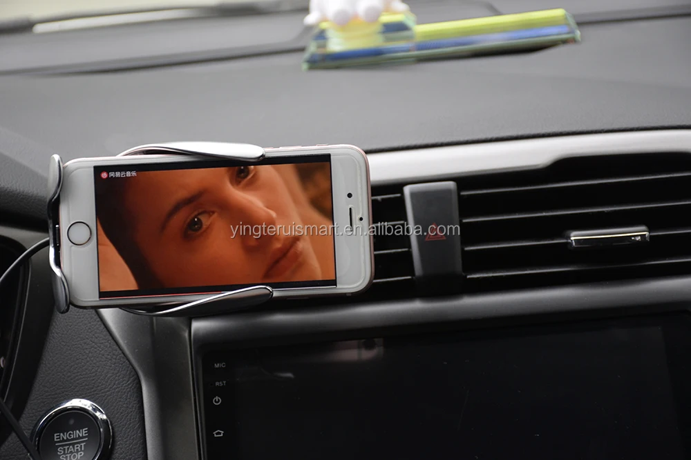 Chargeur de Voiture Sans Fil 10 W S5 Automatique De Serrage Rapide De Charge Support de Téléphone dans la Voiture pour iPhone xr Huawei Samsung téléphone intelligent - ANKUX Tech Co., Ltd