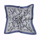 Wholesale Custom Digital Print Square Silk Satin Twill Women Scarf For Painting Wholesale China