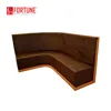 good price Wooden base L shape restaurant booth cafe booth sofa for sale