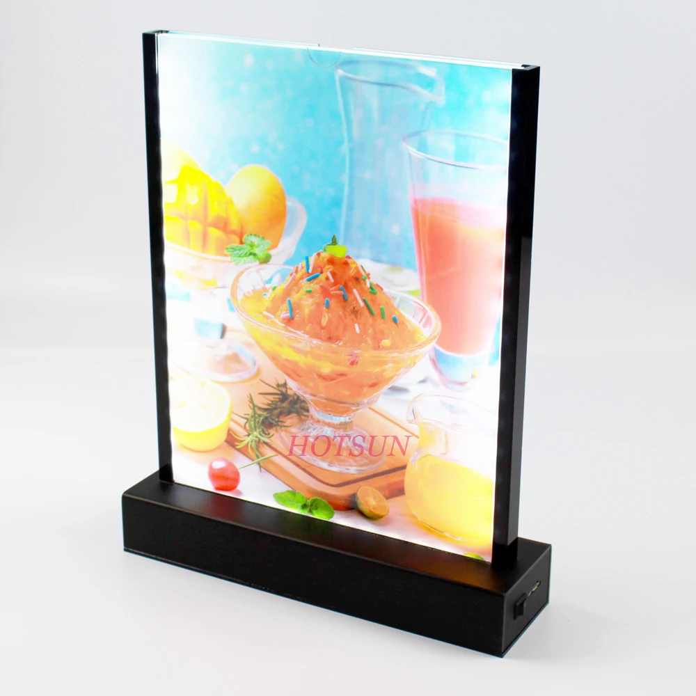 Wholesale A Flip Menu Stand Plexiglass Menu Display Table Talker