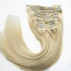 XUCHANG HARMONY 1 Set Light Color 320g 22inch luxury remy quality thick end clip in hair extensions 100% human hair