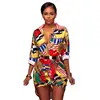 sh10181a hot sale stylish women fashion printing long blouse in stocks