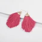 New Design Geometry Wholesale Ethnic Style Silk Handmade Luxury Tassel Earrings For Women