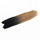 2018 New Product Gold Synthetic Hair Small Crochet Braid Black And Brown Mixed Hair Color Popular Synthetic