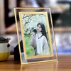 wholesale 4x6 transparent love them glass crystal picture frame photo frame