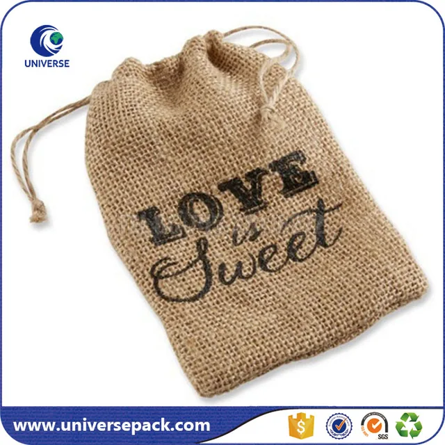 small jute gift bag
