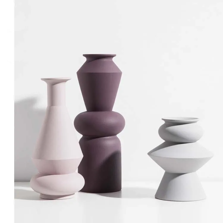 Популярные современные ваза для цветов керамика книги по искусству Декор Пол вазы