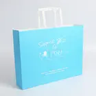 JiaYuan Custom Recycled Flat Handle Kraft Boutique Paper Bag