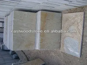 natural slate stone beige color/beige slate tile with good