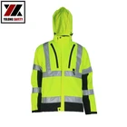 Safety Clothing High Color Yellow Jacket with Reflective Tapes for Coal Mine Workers