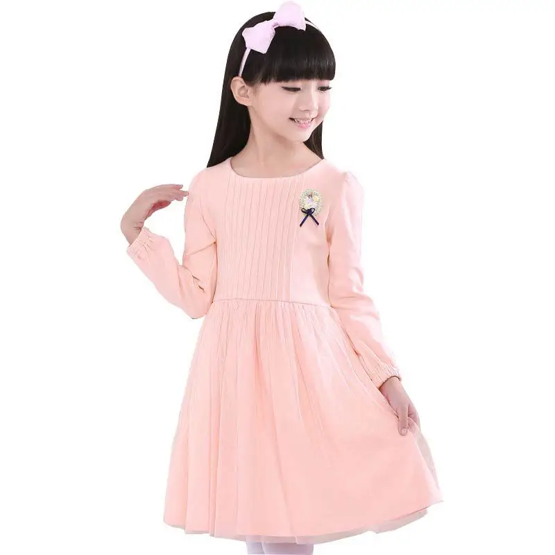 Teenage girls clothing short dress children's summer casual clothes girl lace dresses with bow kids party Princess costume
