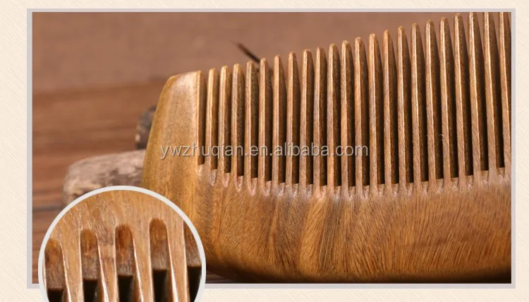 High quality sandalwood wooden comb for hair beard comb wood