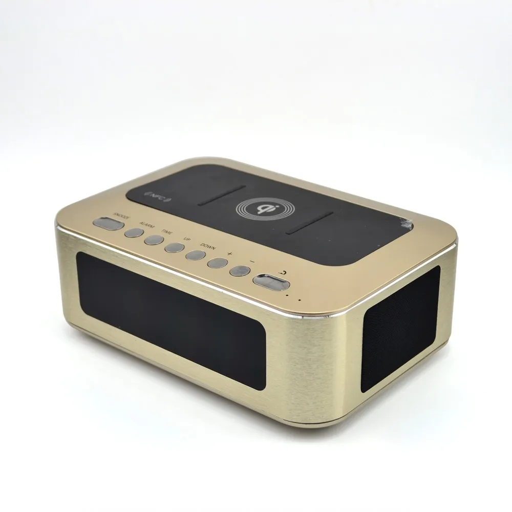 Bluetooth alarm clock radio wireless charger professional audio speaker BTS25 - ANKUX.COM