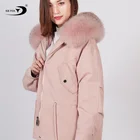 Brand Women Winter 2019 Casual Ladies Jacket Warm Fox Fur Parka Coat