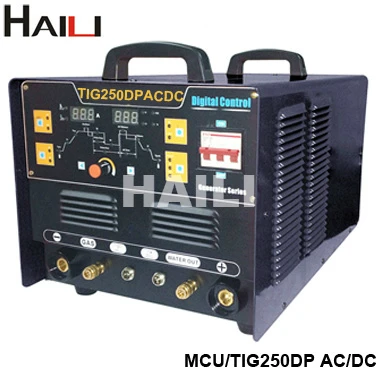 AC/DC цифровой MCU инвертор импульса TIG/MMA 2 в 1 IGBT сварочный аппарат/MCU/TIG250DP AC/DC)