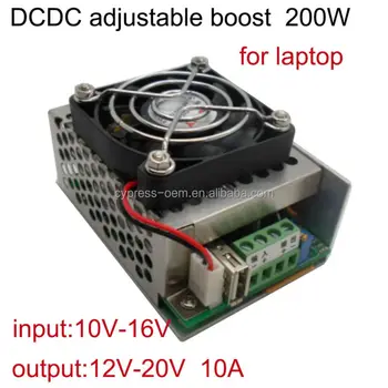 200W DC DC boost converter 12V to 19V 5A 8A 10A