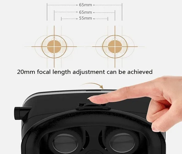 Hot !!! 2016 VR SHINECON Black Headmout 3D Glasses google cardboard + Bluetooth Controller enjoy free shipping