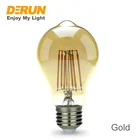 A60 Golden Amber 4W 6W 8W 10W 110V 130V 220V 240V 350LM 550LM 750LM 950LM A60 GL LED Glass Filament Bulb Lamp Light , FMT-A60