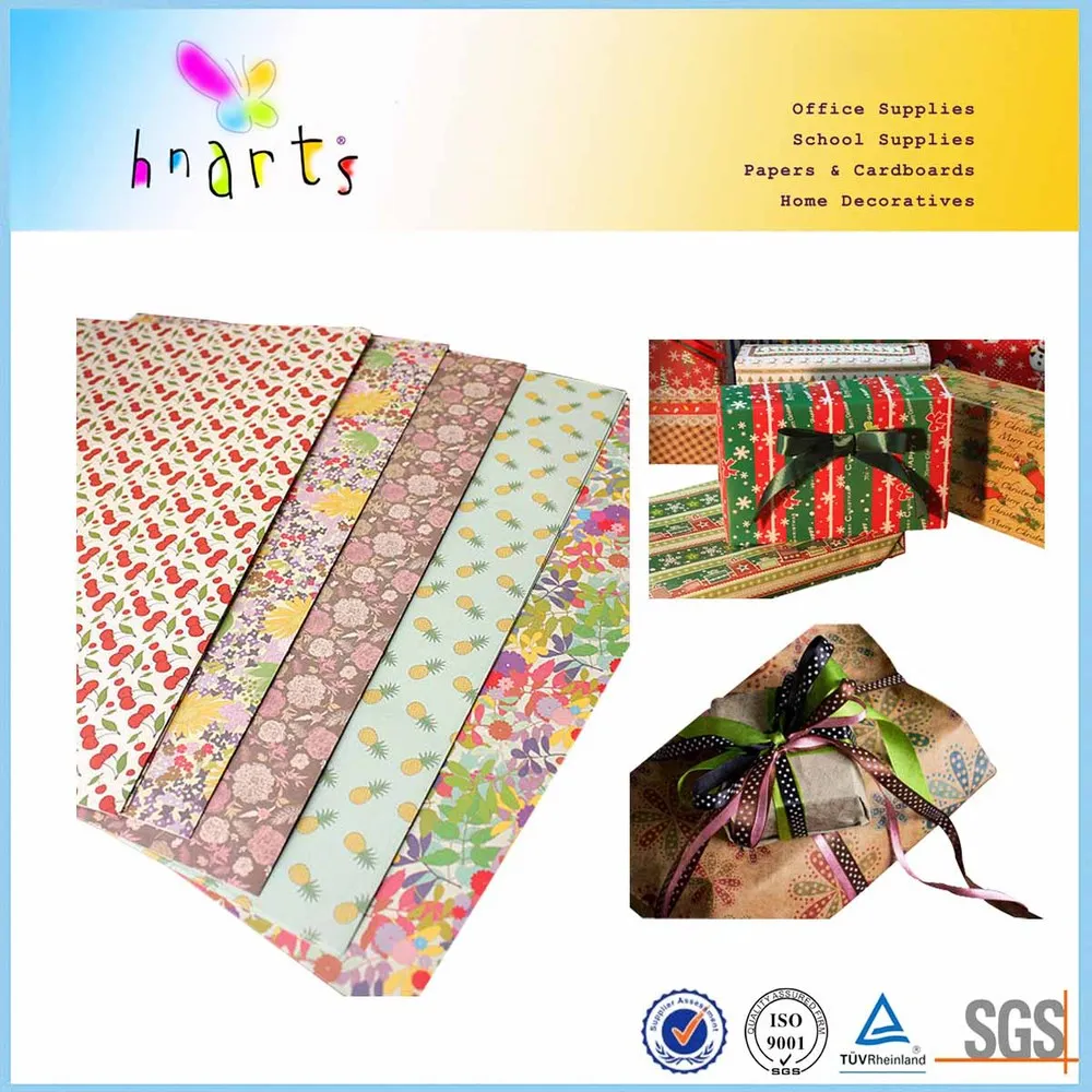 custom logo print gift wrap rolling paper