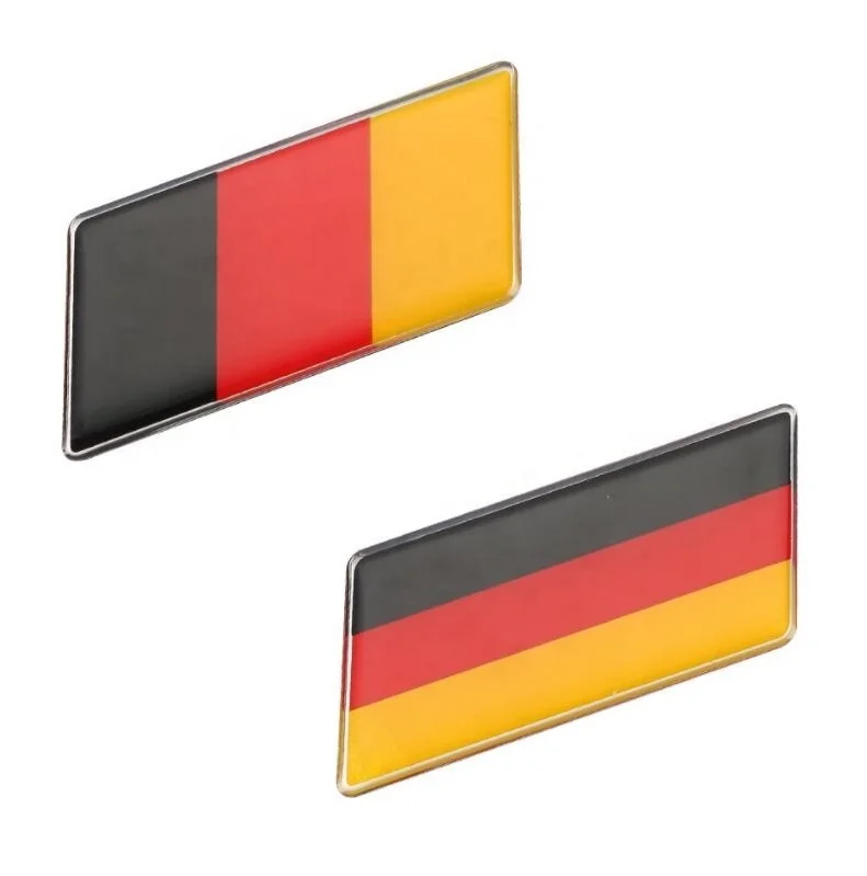 Hot Sale Bahasa Jerman Bendera Mobil Lencana dan Italia Bendera Stiker dan Amerika Serikat Bendera Sisi Emblem