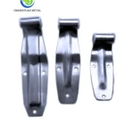 Shipping truck container door lock hinge and bracket
