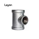 Tsp Galvanized Malleable Iron Pipe Reducing Tee Pipe Plumbing Fittings branch tee fitting y tee reducer pipe fitting