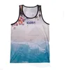 Men's custom full sublimation beach wear tank top