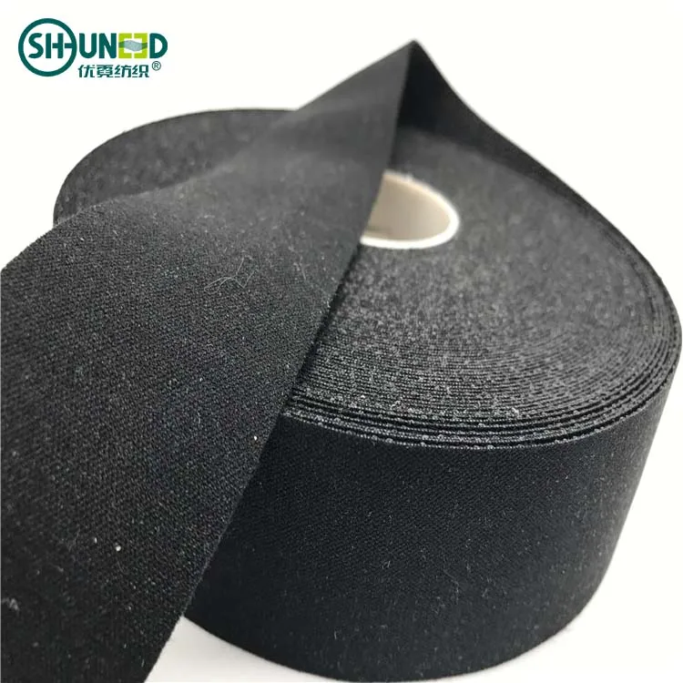 Wholesale hotsell pa pes coated double dot fusible stretch waist band interlining for jeans pants