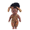 2019 newest 12 inch Toy Baby Black Dolls lifelike african baby doll for girls, kids, children, Kids Holiday and Birthday gift