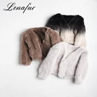 Women Knitted Mink Coats Warm Genuine Fur Coat